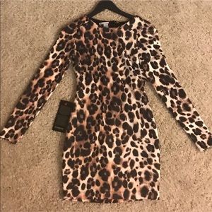 Bebe leopard print dress
